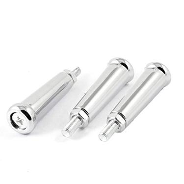 Imagem de LDEXIN 3 peças de cabo macho de metal M8 parafuso de rosca giratório para máquina de moagem de torno