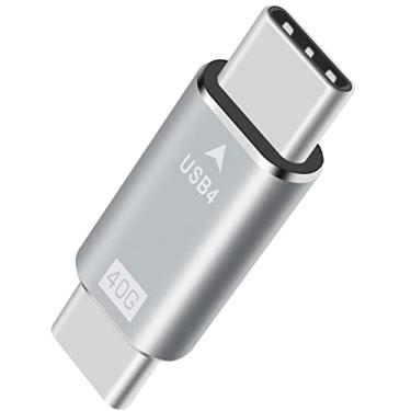 Imagem de Duttek Adaptador USB C macho para macho para cabo Thunderbolt 3/4 40 Gpbs tipo C para tipo C adaptador completo suporta transmissão de dados e carregamento (1 pacote)