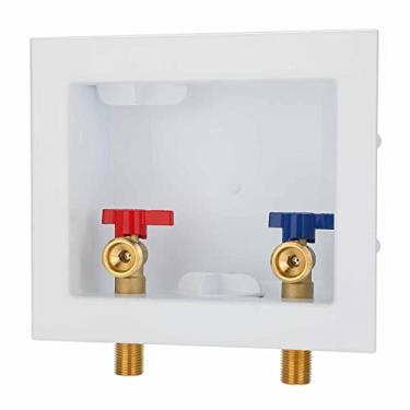 Imagem de Lidertik Caixa de saída para máquina de lavar com dreno central, rosca de entrada de 13 mm ou suor x saída de rosca macho de 3/4"