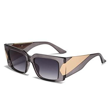 Imagem de Óculos de sol caixa óculos de sol da mesma personalidade, perna larga de metal, masculino e feminino, 3, tamanho único