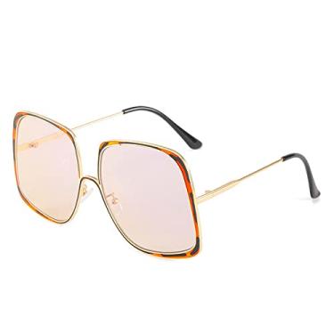 Imagem de Óculos de sol de armação grande Steampunk pintura personalizada metal óculos quadrados líquido vermelho mesmo óculos de sol, 5, tamanho único