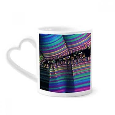Imagem de Caneca com estampa microcósmica Science Bioplast café cerâmica copo de coração de vidro