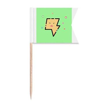 Imagem de Blink Lovely Icon Bandeiras de palito de dente para marcação de comida de bolo de festa placa de queijo