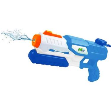 Imagem de Super Arminha De Água Lançador De Agua 29cm 500ml Azul - Dm Toys