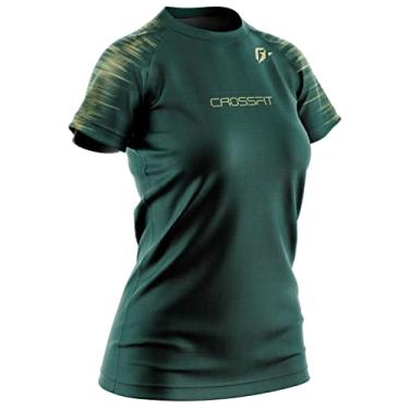 Imagem de Camiseta Baby Look Feminina CrossFit Tecnodots Verde