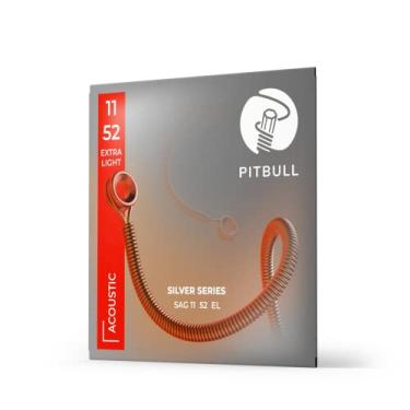 Imagem de Encordoamento de Violão 11-52 85/15 (Tensão Leve) PITBULL Série Prata