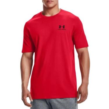 Imagem de Camiseta Under Armour Sportstyle Left Chest Ss Vermelho - Masculino