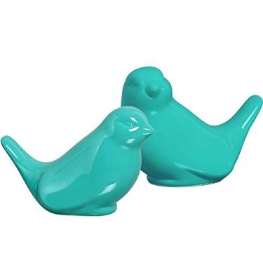 Imagem de Casal De Passaros De Lado E De Frente Ceramicas Pegorin Tiffany