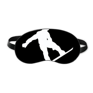 Imagem de Capa para proteção noturna macia com contorno preto para dormir e skatista Jumping Skateboarding Sport