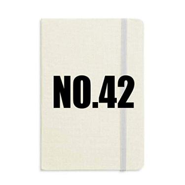 Imagem de Lucky No. 42 Caderno com nome de números, capa dura para diário clássico A5 presente
