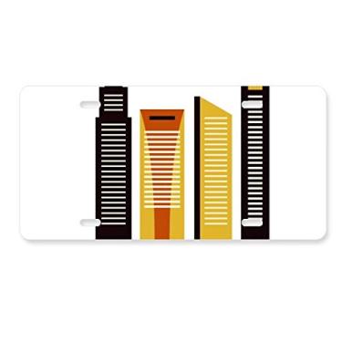 Imagem de DIYthinker Placa de licença de Singapura Central Business District Decoração de aço inoxidável para automóveis