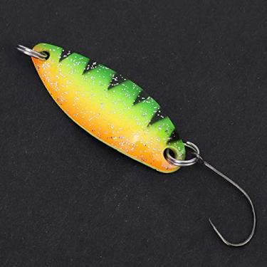 Imagem de Venda Louca Trout Blinkers para pesca, 1 peça (padrão laranja quadrado)