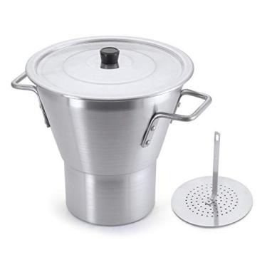 Imagem de Cuscuzeira Grande Alumínio Reforçado Nacional N°30 14 Litros