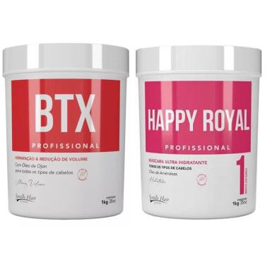Imagem de Kit Botox Capilar btx 1Kg + Máscara Hidratante Happy Royal 1Kg