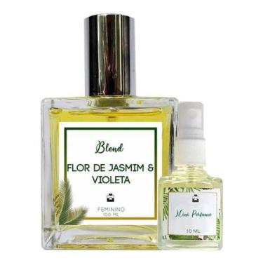 Imagem de Perfume Feminino Flor De Jasmim & Violeta 100ml + Mini 10ml - Essência