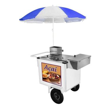 Imagem de Carrinho de Açaí Guarda Sol Rodas Pneumáticas BL16P/GS Cefaz