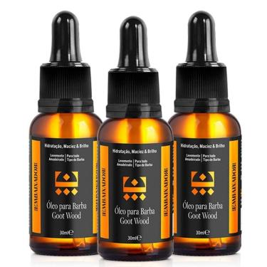 Imagem de Kit 3 Óleo Hidratante Para Barba Goot Wood Embaixador 30Ml