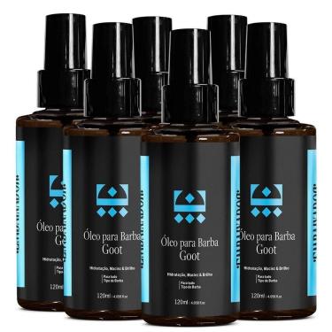 Imagem de Kit 6 Óleo Hidratante Para Barba Goot Embaixador 120Ml