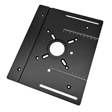 Imagem de Roteadora Placa de inserção de mesa Liga de alumínio Moagem de madeira Máquina de aparar placa de flip Gravação Ferramenta auxiliar Bancos de carpintaria