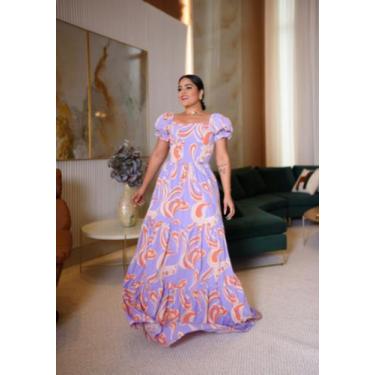 Imagem de Vestido Longo Estampado - Maite - Bella Donna