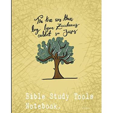Imagem de Bible Study Tools Notebook: a place for sermon and bible study lessons prep or notes.