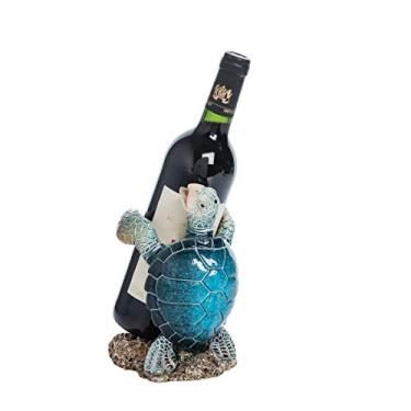 Imagem de Beachcombers Suporte para garrafa de vinho Sea Turtle 19 x 13 x 12 cm