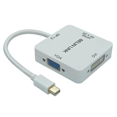 Imagem de Adaptador Mini DP para HDMI VGA DVI, Mini DisplayPort para VGA para Surface Pro 6 5 4 3 Video Display Thunderbolt para DVI Converter para Mac, MacBook Pro, Air, HDMI Surface Book para TV, projetor,