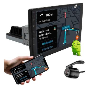 Imagem de Multimídia 9" Polegadas Traseira 1 Din H-Tech HT-9823CA Android + Câmera de Ré
