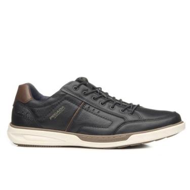 Imagem de Sapatenis Pegada Masculino Em Couro Preto 11110205 Cor:Preto;Tamanho:39