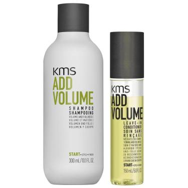 Imagem de Set KMS AddVolume Shampoo e Condicionador Leave-in