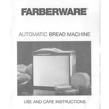 Imagem de Manual de instruções para máquina de fazer pão Farberware Manual de instruções e receitas (modelo FTR700) [P...