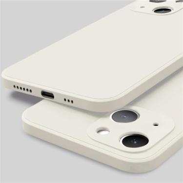 Imagem de Capa de telefone de silicone macio líquido para iphone 14 11 12 13 pro mini xs xr max 7 8 se 2 x plus capa traseira quadrada à prova de choque, b, para iphone 13 pro