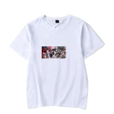 Imagem de Camiseta Wuthering Waves verão logotipo impresso 2024 nova camiseta feminina masculina manga curta, Estilo 3, M
