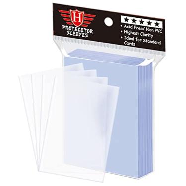 Imagem de 100 Counts Clear Penny Card Sleeves for Trading Cards, Plastic Soft Card Sleeves Card Protectors Fit for MTG Baseball Card, Sports Cards, Game Card Standard Cards