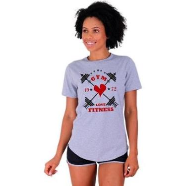 Imagem de Camiseta Longline Feminina MXD Conceito Estampas Treino Hard Dia a Dia Academia-Feminino