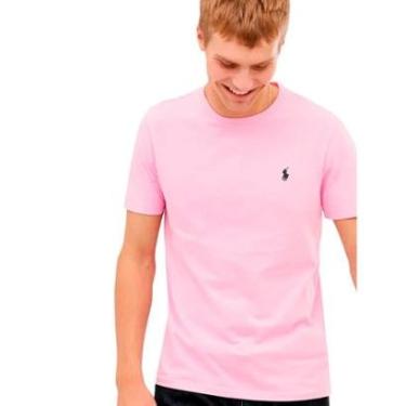 Imagem de Camiseta Ralph Lauren Masculina Custom Fit Rosa-Masculino