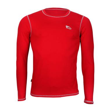 Imagem de Camiseta Praia Sol Piscina Proteção Solar UV 50+ - Adulto : Vermelho Naomi, Tam::: G, Unid
