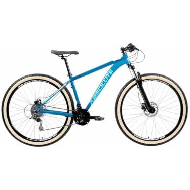 Imagem de Bicicleta 29 Absolute Nero 4 Em Aluminio 6061 Relação 1x9V Pedivela Single Coroa Unica Freio Hidraulico e Garfo de Suspensão 100mm de cursor com Trava no Ombro,19,Azul
