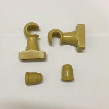Imagem de Kit Par De Suporte Para Varão De Cortina 19mm Marfim