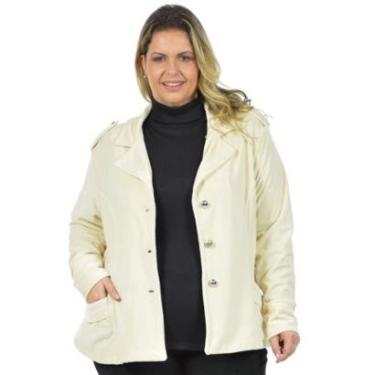 Imagem de Blazer veludo passarela plus size fenomenal Marrom 48-Unissex