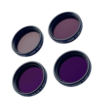 Imagem de Filtro Neutro Densidade 1.25" Conjunto (ND4/ND8/ND16/ND32) – Redutor de Brilho Lunar para Telescópio com Rosca M28.5x0.6, Melhora Detalhes de Crateras e Evita Superexposição em Astrofotografia