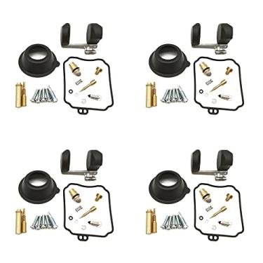 Imagem de Kit de reparo de carburador, válvula de agulha, parafuso de ar, diafragma a vácuo e flutuador para XV250 Virago XVS650 V-STAR XV 250 XVS 650 (4 conjuntos)