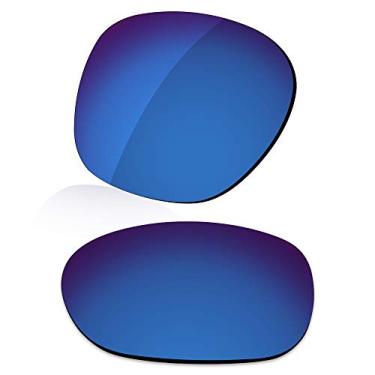 Imagem de LenzReborn Lentes polarizadas de reposição para óculos de sol Oakley Garage Rock OO9175 - azul marinho - espelhado polarizado