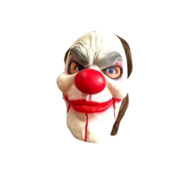 Imagem de Máscara Palhaço Assassino sorrindo com elástico de látex