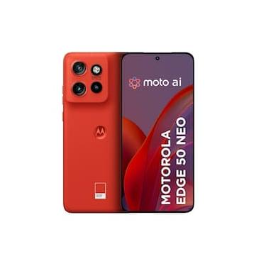 Imagem de Smartphone Motorola Edge 50 Neo 5G Poinciana Vegan Leather, Processador Dimensity 7300, 256GB, 8GB + 8GB RAM Boost, Câmera 50MP, Moto AI e Tela 6,4"