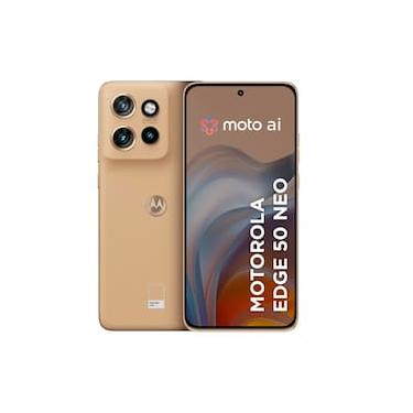 Imagem de Smartphone Motorola Edge 50 Neo 5G Latte Vegan Leather, Processador Dimensity 7300, 256GB, 8GB + 8GB RAM Boost, Câmera 50MP, Moto AI e Tela 6,4"