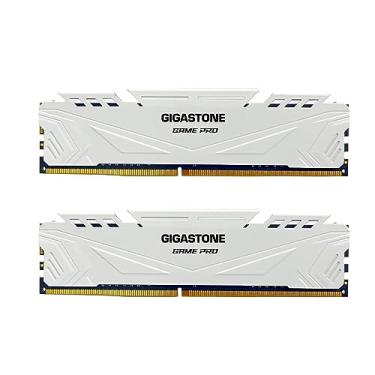 Imagem de 【RAM DDR4】 Kit GIGASTONE Game Pro 32 GB (2 x 16 GB) DDR4 3600MHz PC4-28800 CL 18-22-22-42 Intel XMP 2.0 AMD Ryzen 1.35V UDIMM 288 pinos sem buffer, sem buffer, sem ECC, alto desempenho, memória de