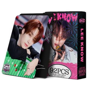 Imagem de KPOPBP Stray Kids Photocards 60 PCS SKZ Rock Star Álbum Cartões de Fotos com 32 PCS Adesivos KPOP Gift Lomo Cards Merch para Meninos e Meninas SKZ (Lee Know)
