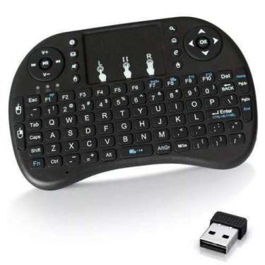 Imagem de Mini teclado com touchpad para smart tv wireless 2.4g - exbom - bk-bti