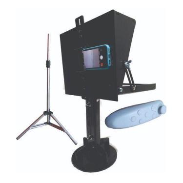 Imagem de Teleprompter P/tablete, Celular C/ Base,tripé,adap E Contr - Texano